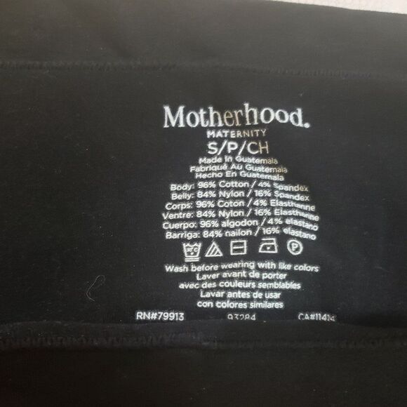 Motherhood NWT maternity black leggings - sz Small - Picture 4 of 4
